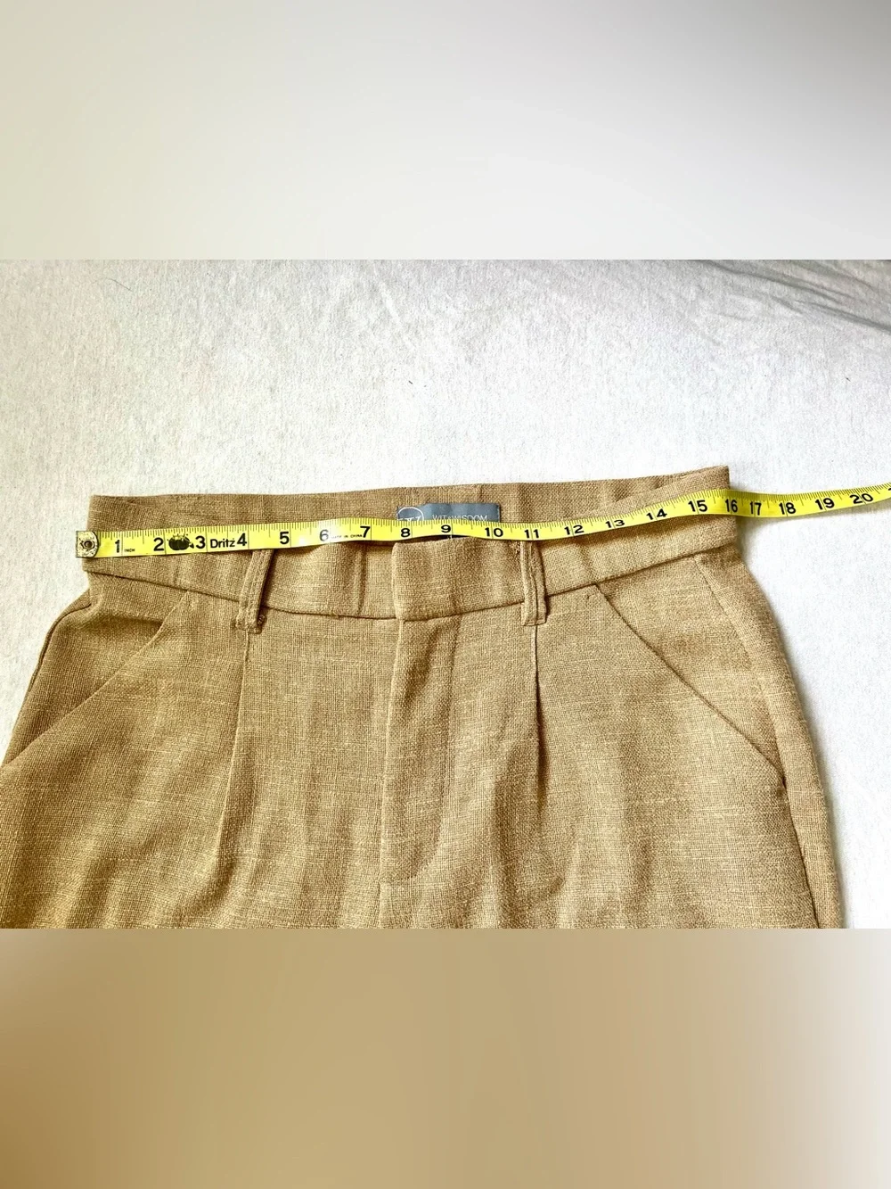 Wit & Wisdom Business Casual Stylish Wide-Leg Frayed Hem Pleated Trousers